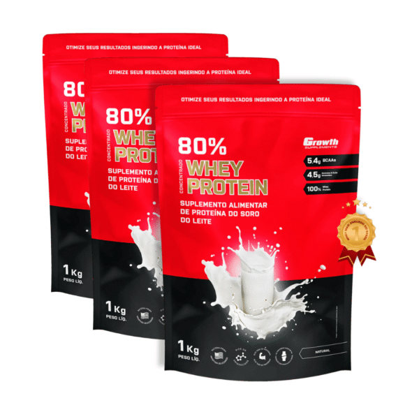 03 WHEY PROTEIN 80% CONCENTRADO 1KG - Image 2