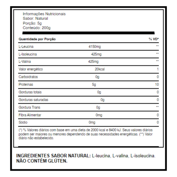BCAA 10:1:1 200G EM PÓ (PRÉ-TREINO) - Image 3